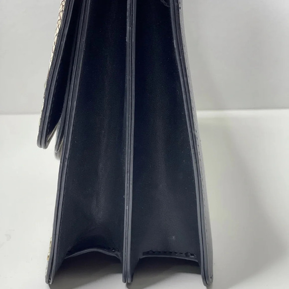 🛍️ 3/$40 Topshop Snakeskin Clutch  Purse Black Grey - Picture 7 of 11